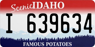 ID license plate I639634