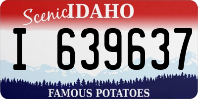 ID license plate I639637
