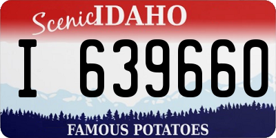 ID license plate I639660
