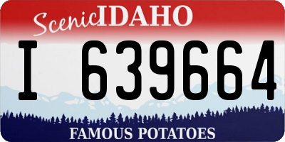 ID license plate I639664