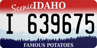 ID license plate I639675