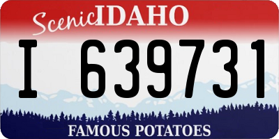 ID license plate I639731