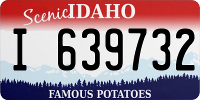 ID license plate I639732