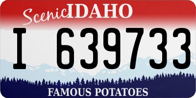 ID license plate I639733