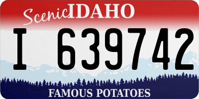 ID license plate I639742
