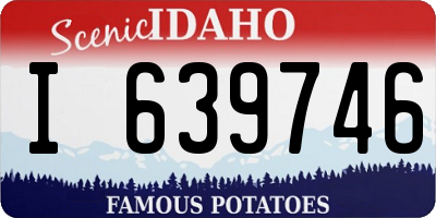 ID license plate I639746