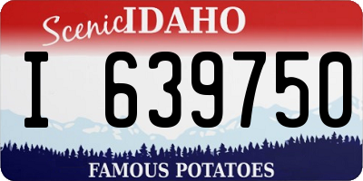 ID license plate I639750