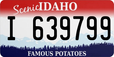ID license plate I639799