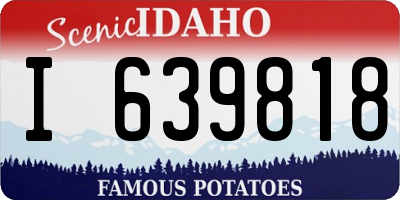 ID license plate I639818