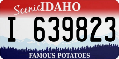 ID license plate I639823