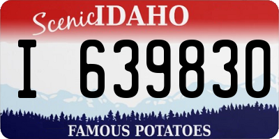 ID license plate I639830