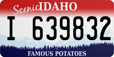 ID license plate I639832