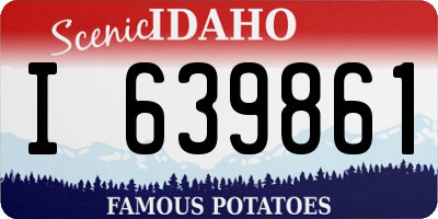 ID license plate I639861