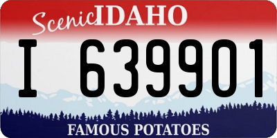 ID license plate I639901