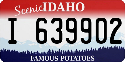 ID license plate I639902