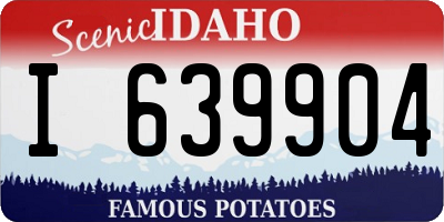 ID license plate I639904