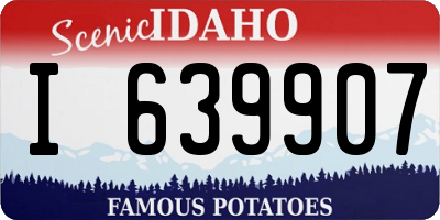ID license plate I639907