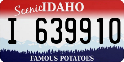 ID license plate I639910