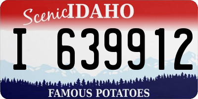 ID license plate I639912