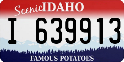 ID license plate I639913