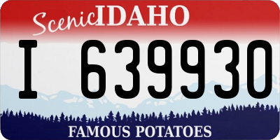 ID license plate I639930