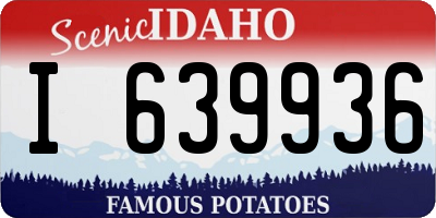 ID license plate I639936