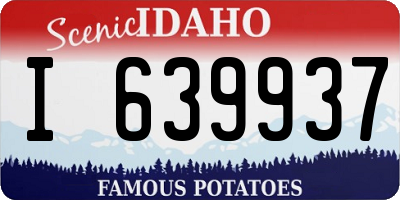ID license plate I639937