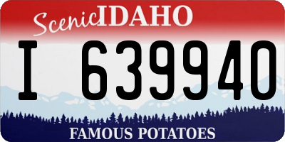 ID license plate I639940