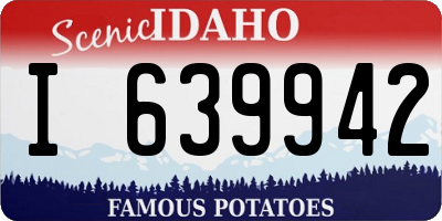 ID license plate I639942