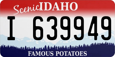 ID license plate I639949
