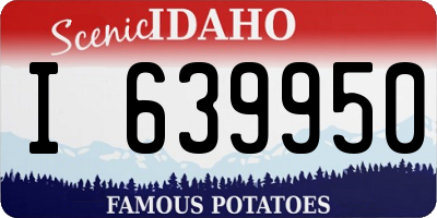ID license plate I639950