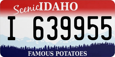ID license plate I639955