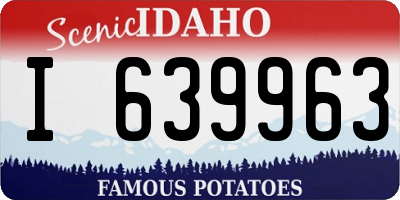 ID license plate I639963