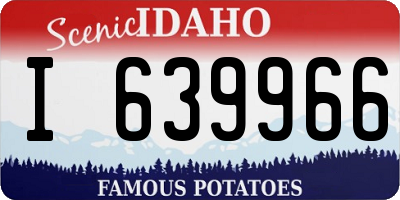 ID license plate I639966
