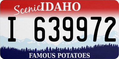 ID license plate I639972