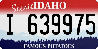 ID license plate I639975