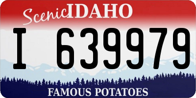ID license plate I639979