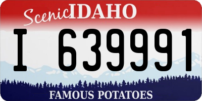 ID license plate I639991