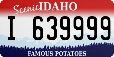 ID license plate I639999