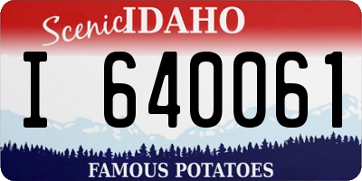 ID license plate I640061