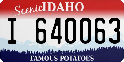 ID license plate I640063