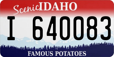 ID license plate I640083