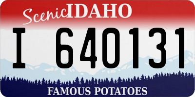ID license plate I640131