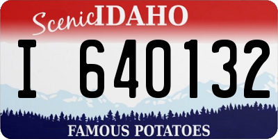 ID license plate I640132