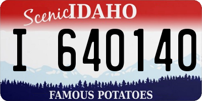 ID license plate I640140