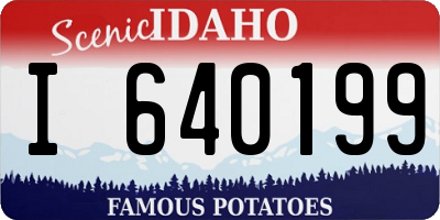 ID license plate I640199