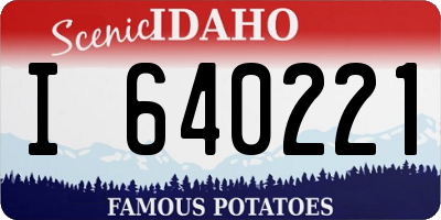 ID license plate I640221