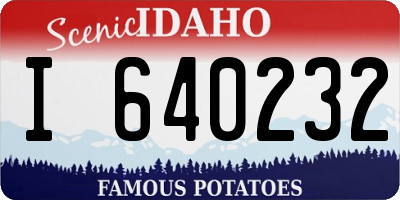 ID license plate I640232