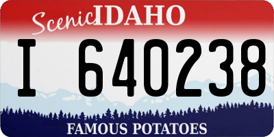ID license plate I640238
