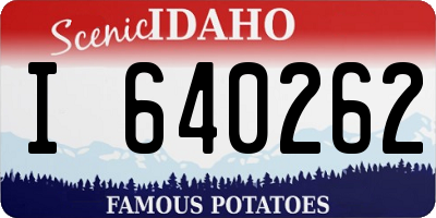 ID license plate I640262